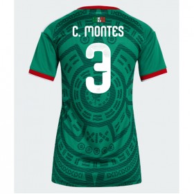 Mexiko Cesar Montes #3 Hemmakläder Dam VM 2026 Kortärmad